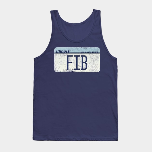 Illinois FIB License Tank Top by darklordpug